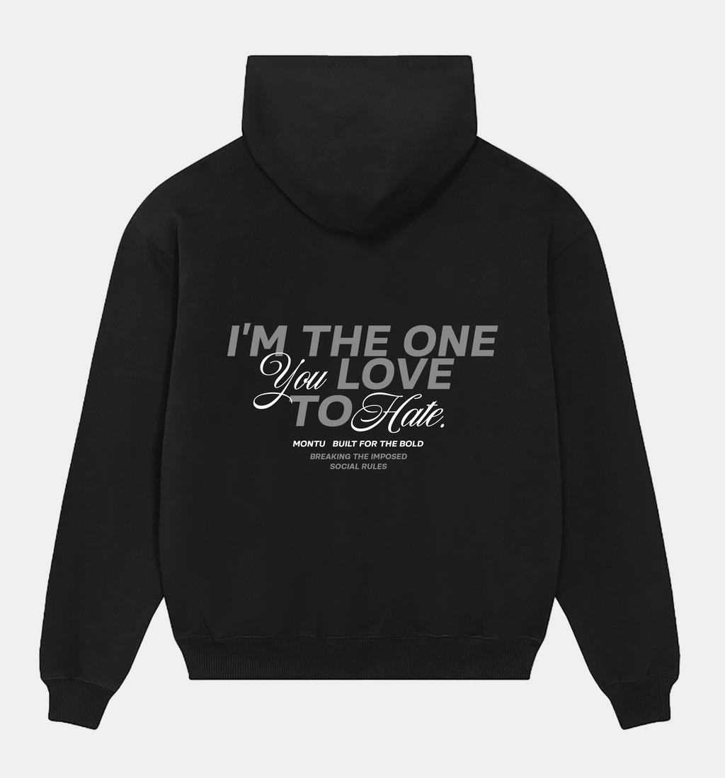 Loved & Loathed Unisex Black Hoodie