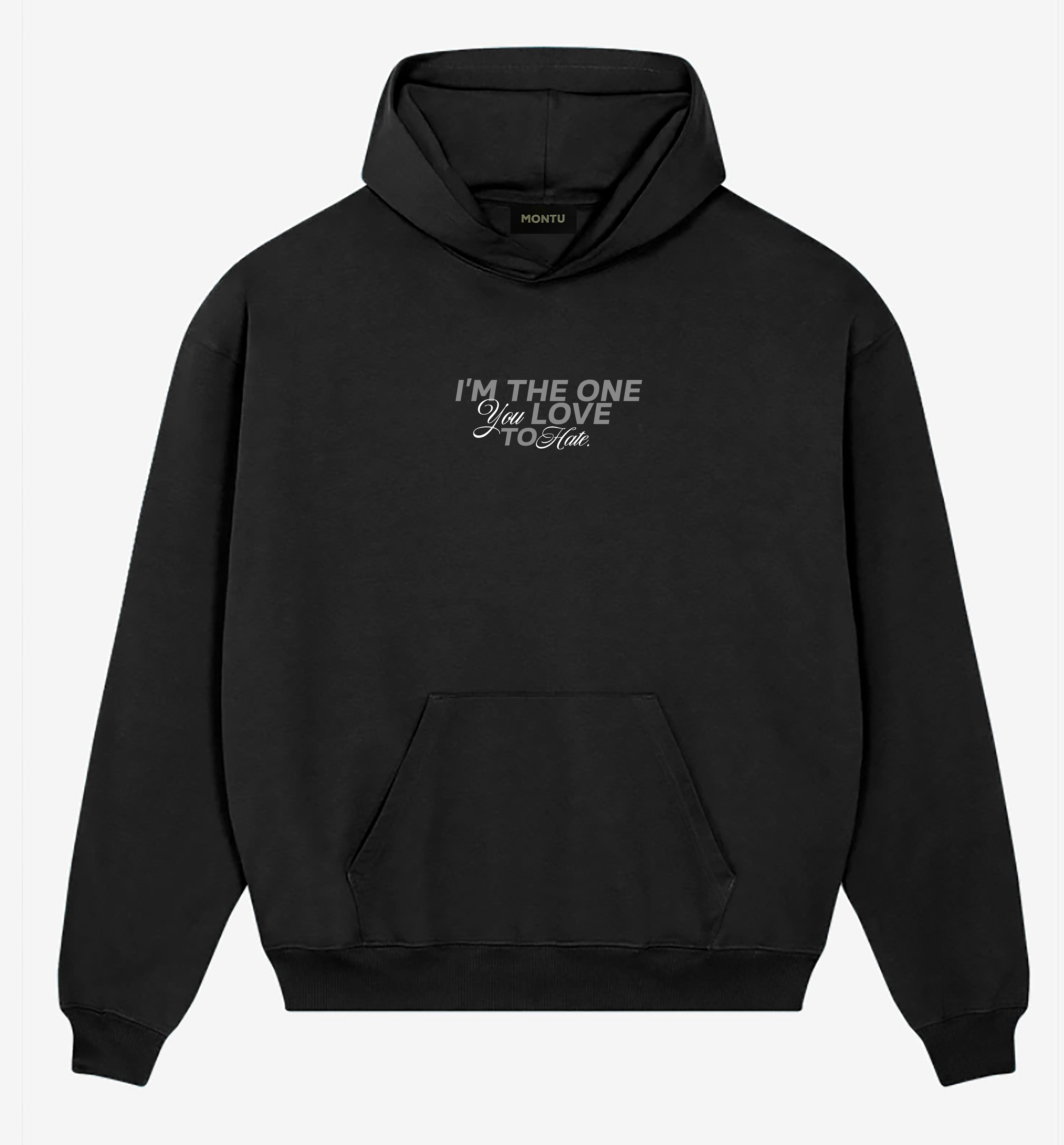 Loved & Loathed Unisex Black Hoodie