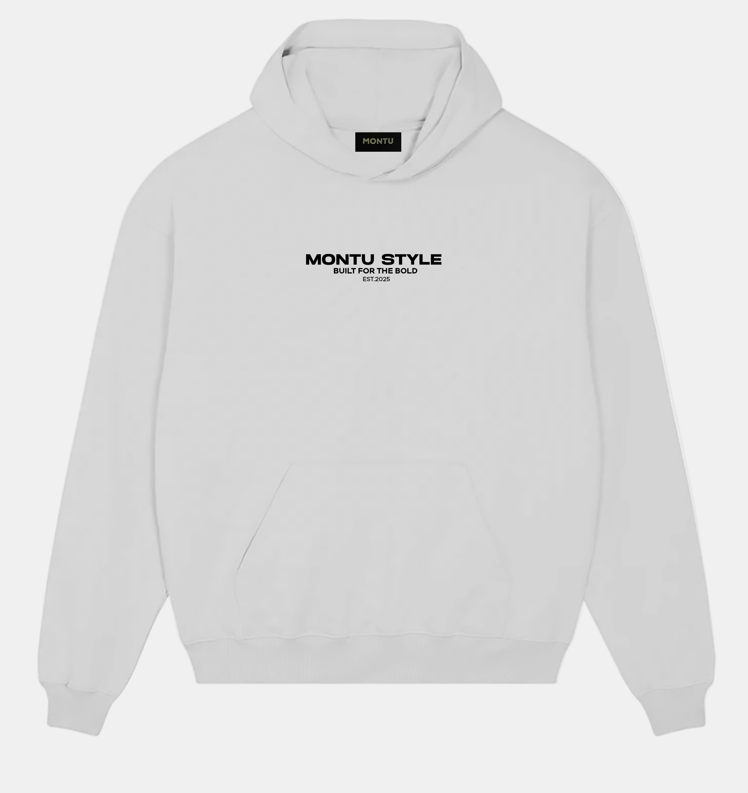 MONTU Unisex White Hoodie