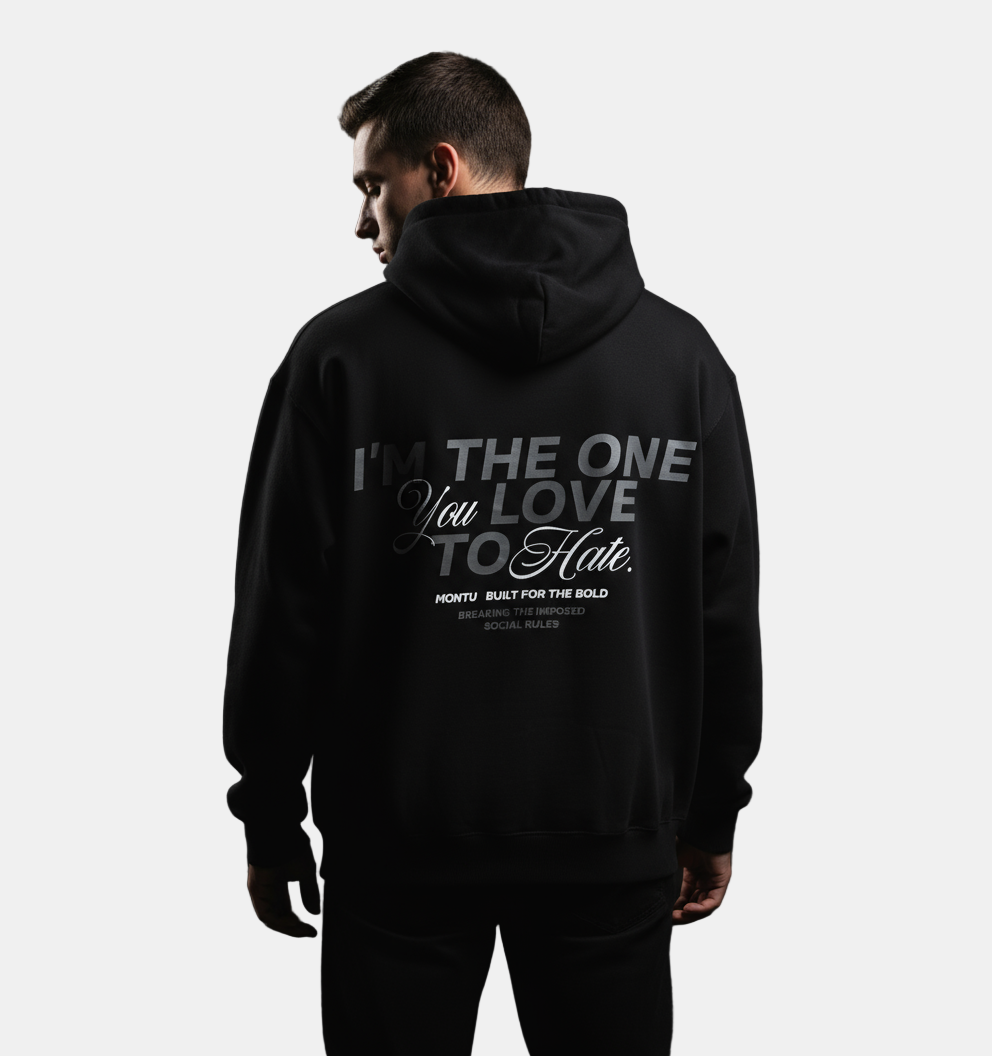 Loved & Loathed Unisex Black Hoodie