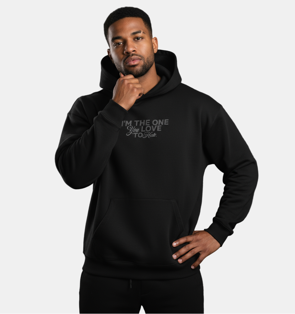 Loved & Loathed Unisex Black Hoodie