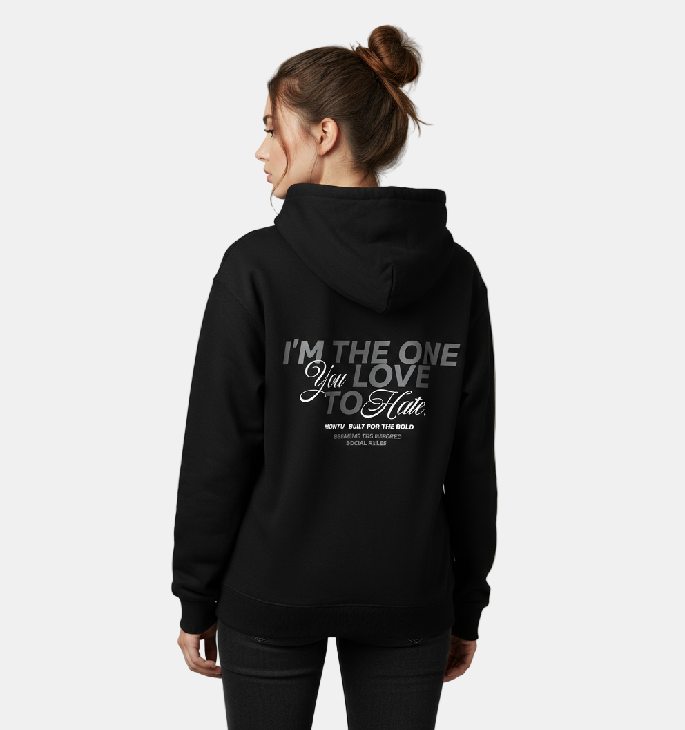 Loved & Loathed Unisex Black Hoodie