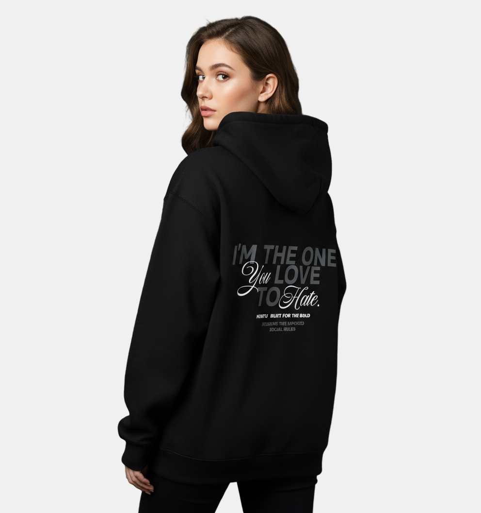 Loved & Loathed Unisex Black Hoodie