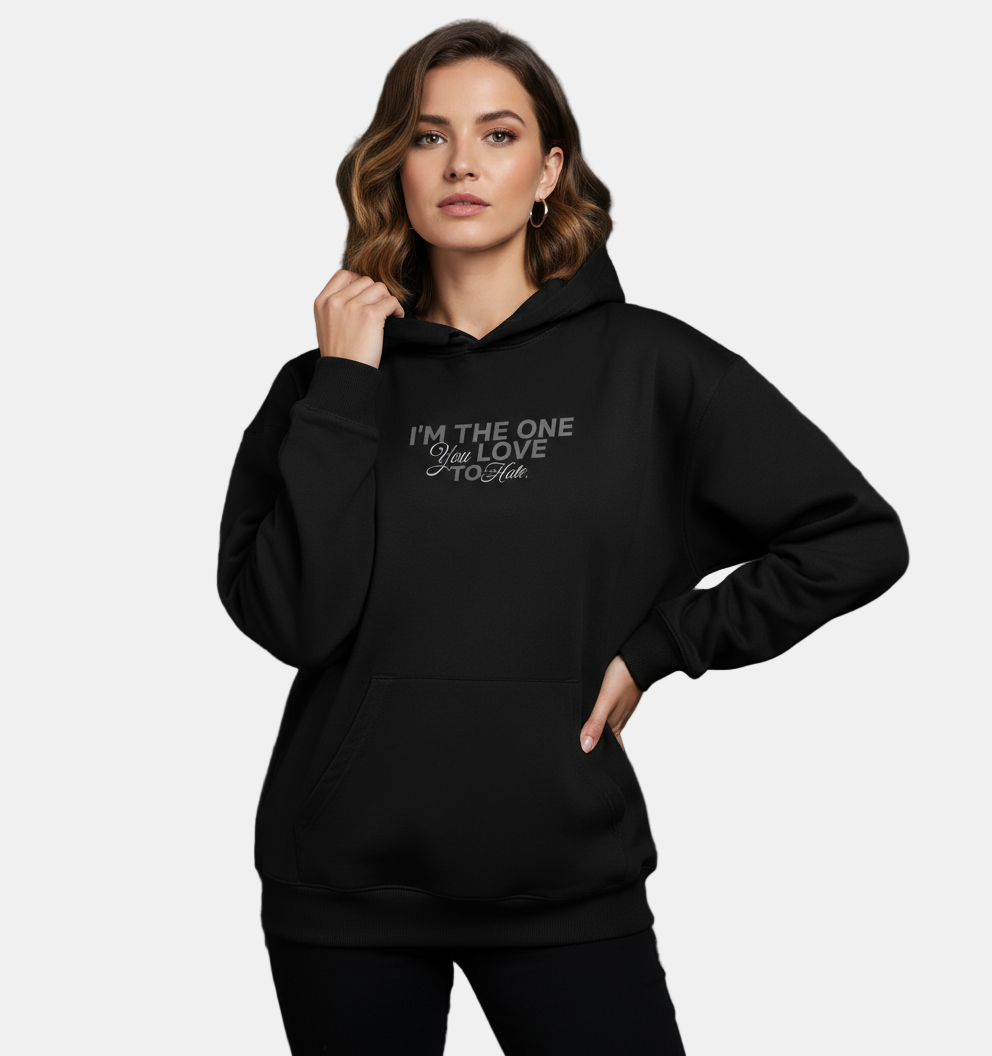 Loved & Loathed Unisex Black Hoodie
