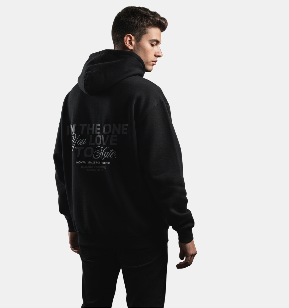 Loved & Loathed Unisex Black Hoodie